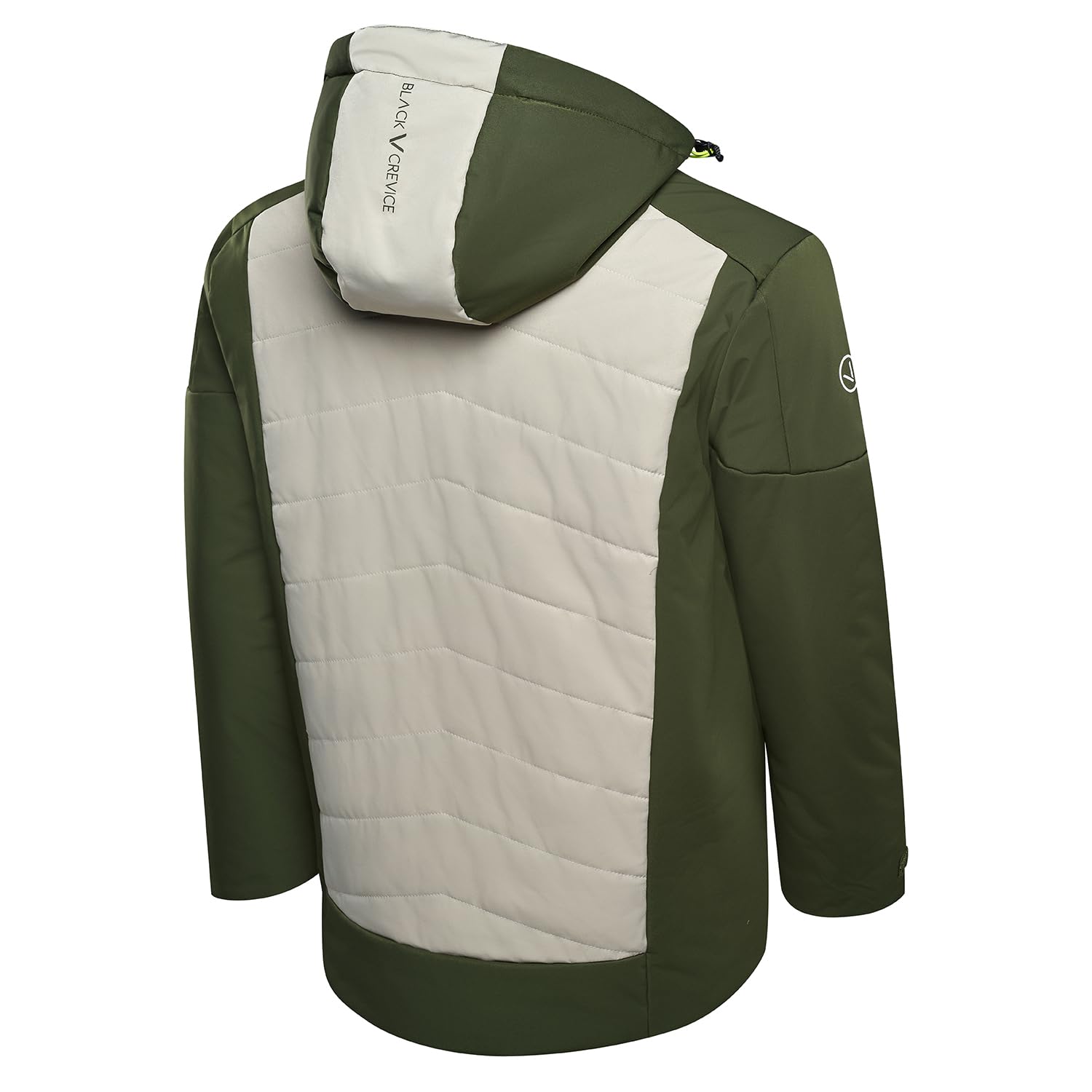 Black Crevice Herren Wintersportjacke I 10.000 mm Wassersäule I Wasserdicht & Atmungsaktiv I Ski- & Outdoorjacke mit Schneefang & abnehmbarer Kapuze I Warm & funktional