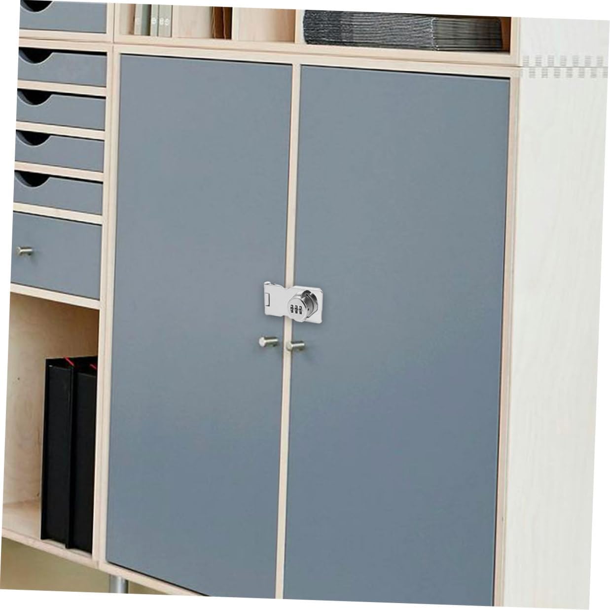 Generic Mechanical Password Lock for Cabinet and Drawer Anti-Theft Combination Lock with Screw Installation 4.5-inch for Office and Home Storage Security