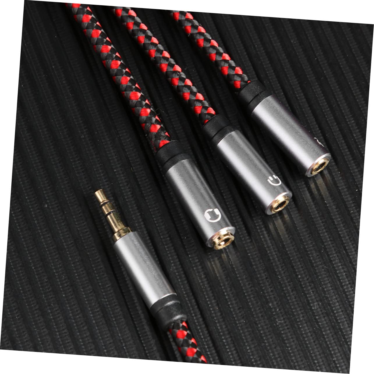 Mikikit 3pezzi Cavo Splitter Audio Di Alta Qualità Per Cuffie Adattatore Vie Per Laptop e Smartphone Compatibile Con Dispositivi Porta Placcato Per Connessione Stabile e Qualità Audio