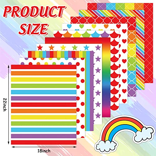 Tissu en coton arc-en-ciel Whaline de qualité pour patchwork et couture - 2