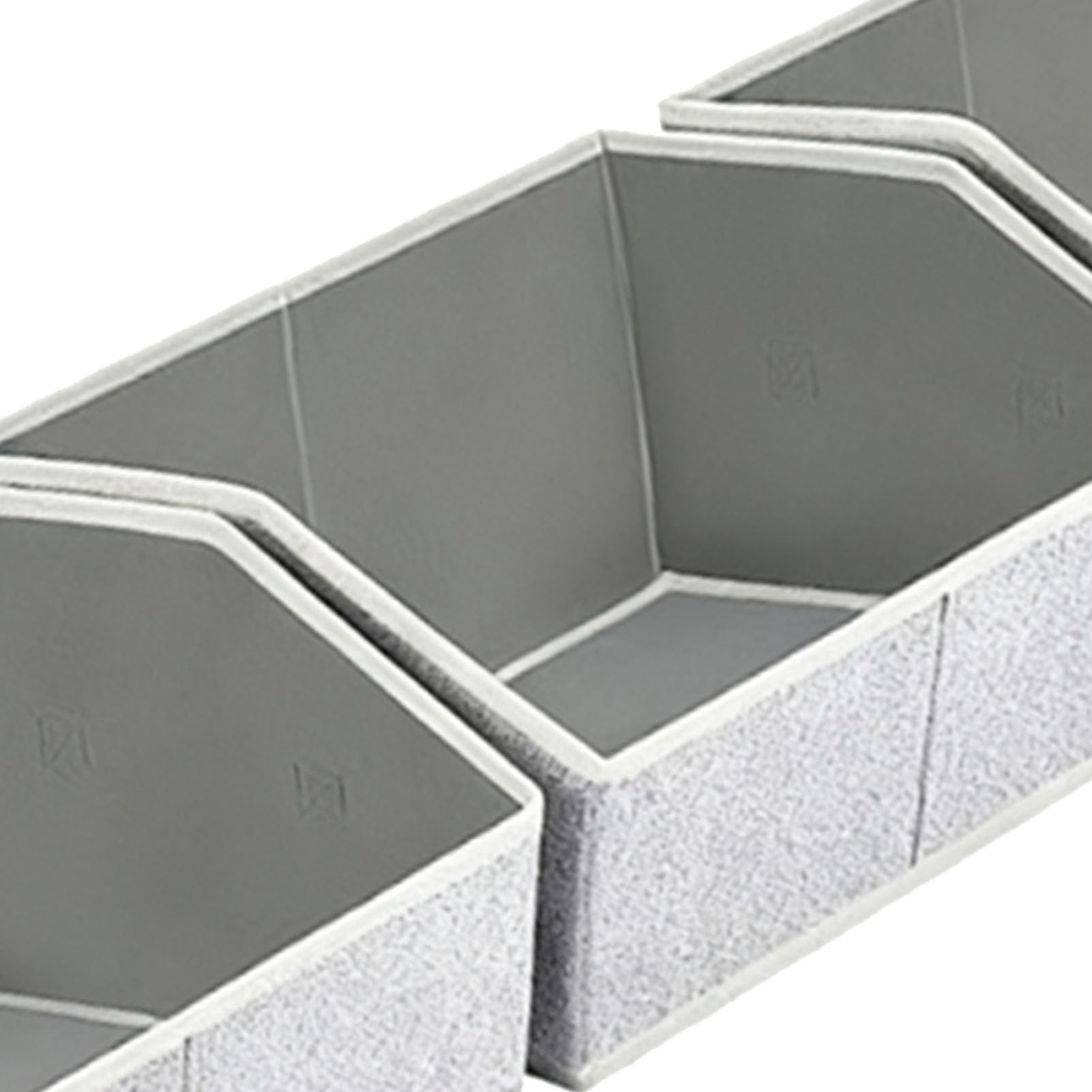 Cuifati Contenitori per Armadi in Tessuto Non Tessuto, Scatola Portaoggetti Pieghevole con Cartone Rinforzato, Scatola Trapezoidale per Guardaroba per Vestiti, Asciugamani, Libri, 16,54 X 11,02 X