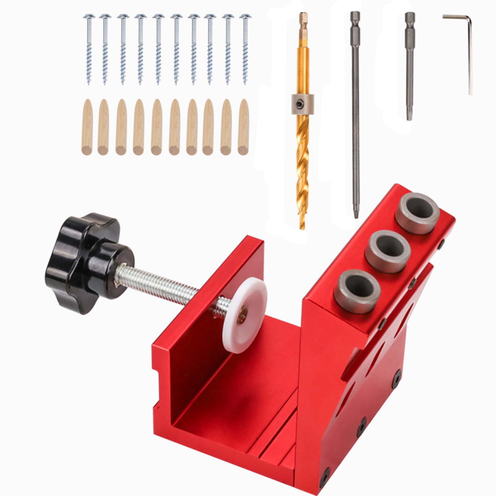 Hole Screw Jig Dowel Drill Bit Jig Set Carpentery Oblique Hole Locators Guide Joint Angle Locators Tool Oblique