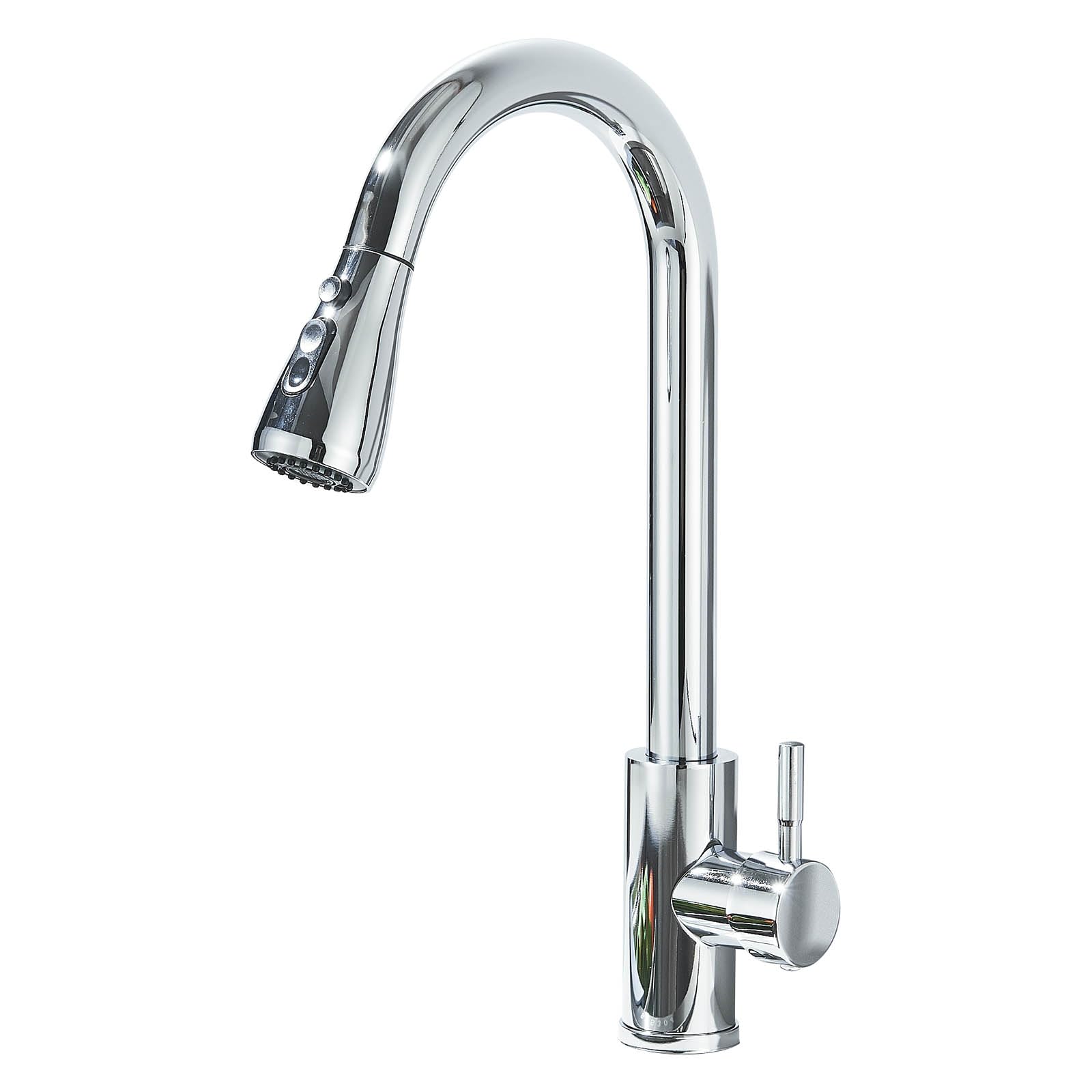 Kitchen Taps Mixer with Pull Out Spray Kitchen Sink Mixer Tap Faucet High Arch Pull Down Faucet Chrome Mixer Taps for Sinks