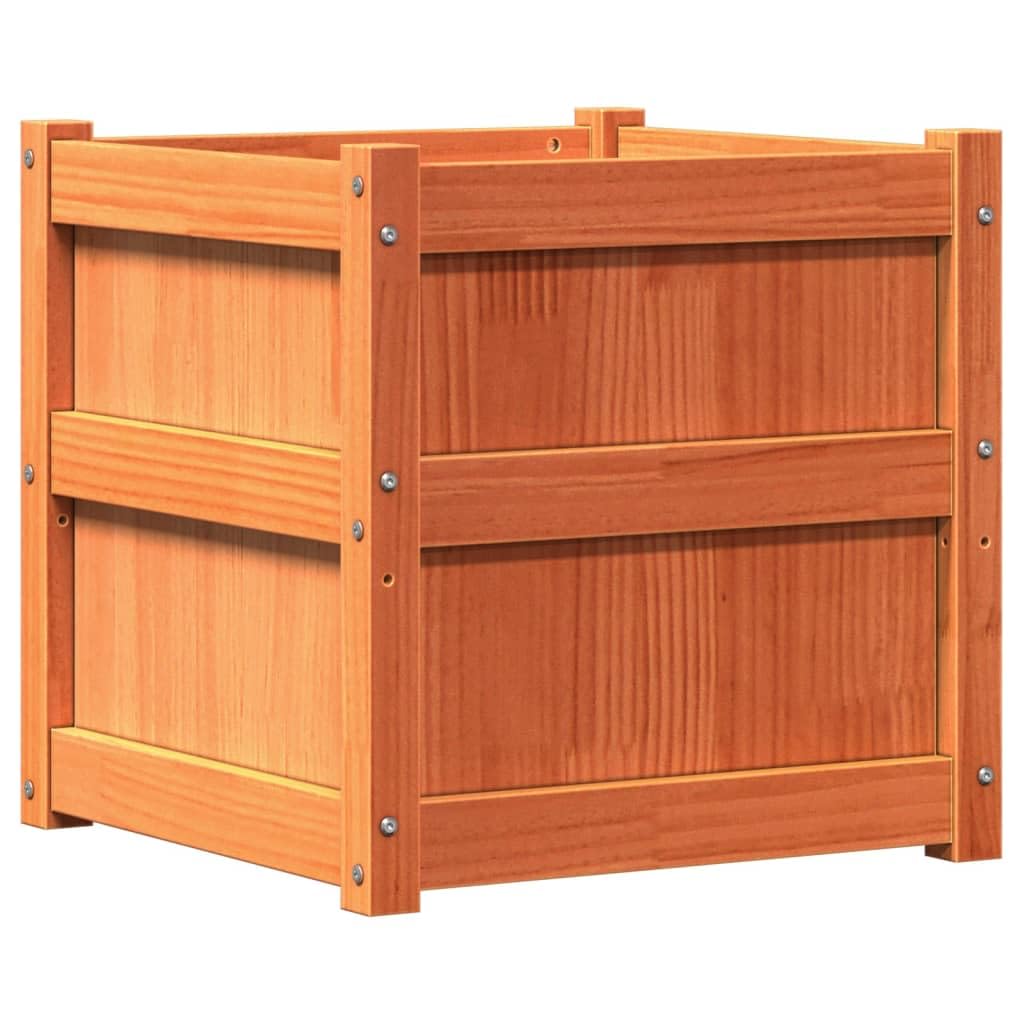 VIDAXL Pine Wood Garden Planter - Brown - 50cm