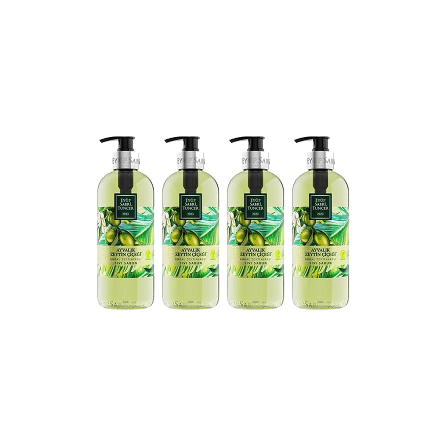 Eyüp Sabri Tuncer Ayvalık Zeytin Çiçeği Doğal Zeytinyağlı Sıvı Sabun 500 ml - 4 Adet