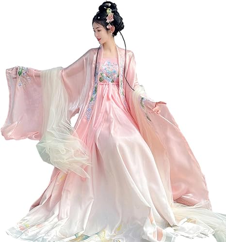 KAROYD Traje de cosplay, bordado Hanfu chino estilo antiguo traje de las mujeres para HalloweenNavidad