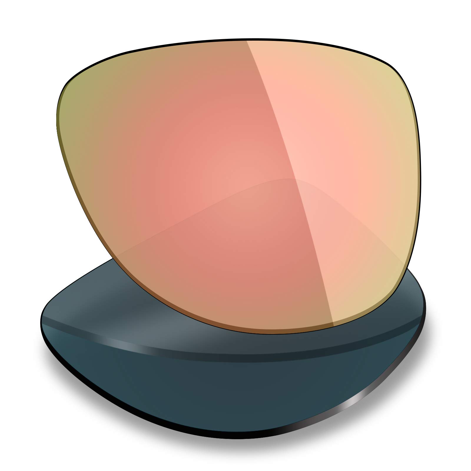 Mryok Women's Polarized Replacement Lenses for Oakley Split Time OO4129 - Peach Gold