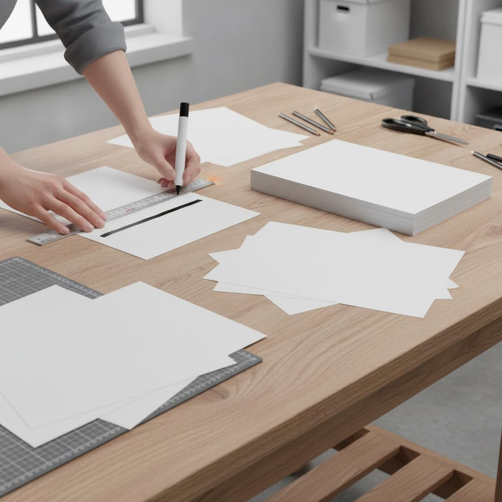 Papier cartonné pr ssin, 180G/25 feuilles