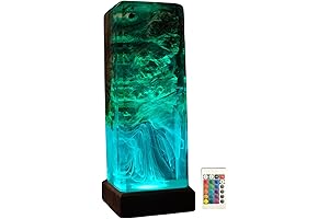 Custom Night Light, Table Resin Lamp, Rustic Changing Table