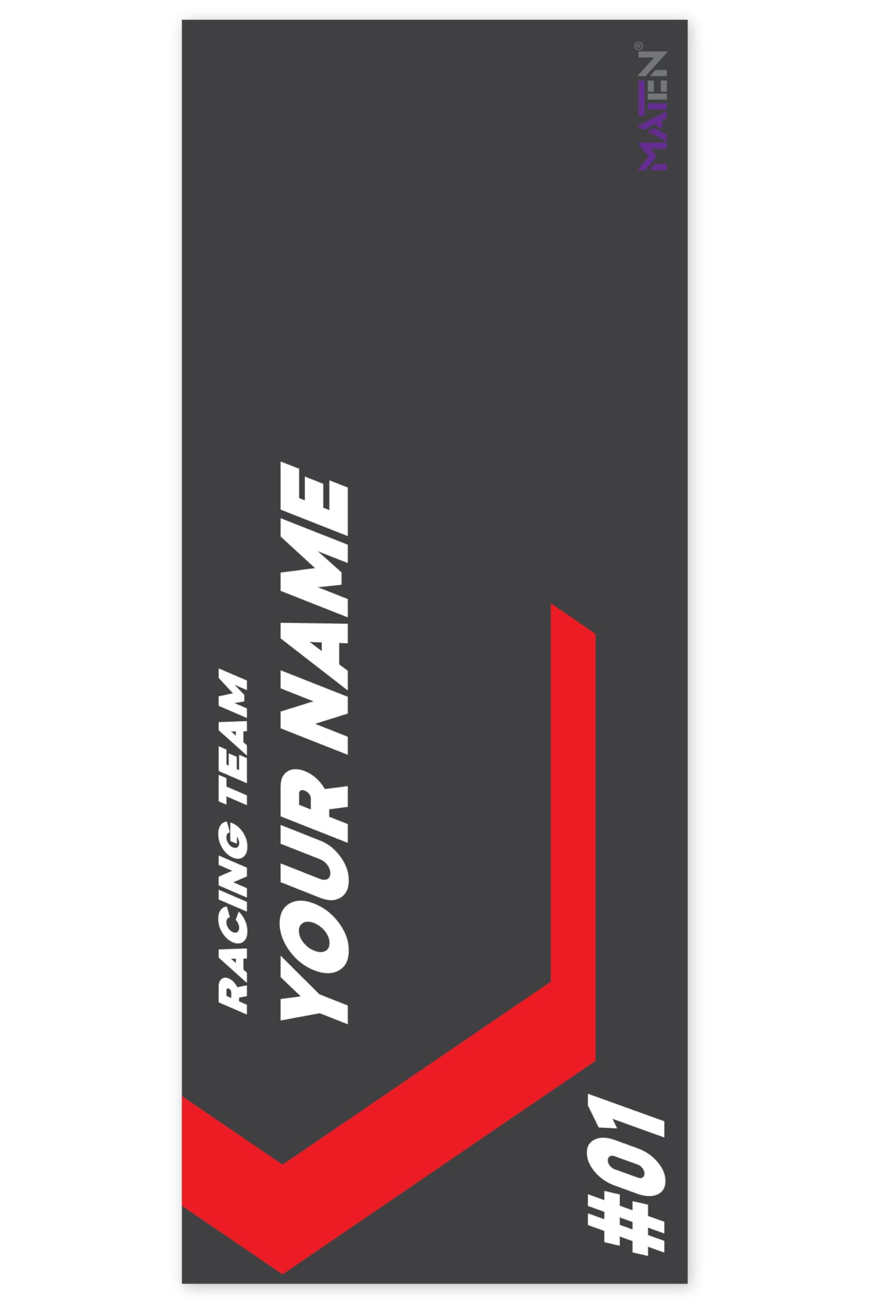 Alfombrilla de Garaje para Moto Personalizable MATEN PVC Impreso, Base de Gel Antideslizante, 3 mm, Fabricada en Italia