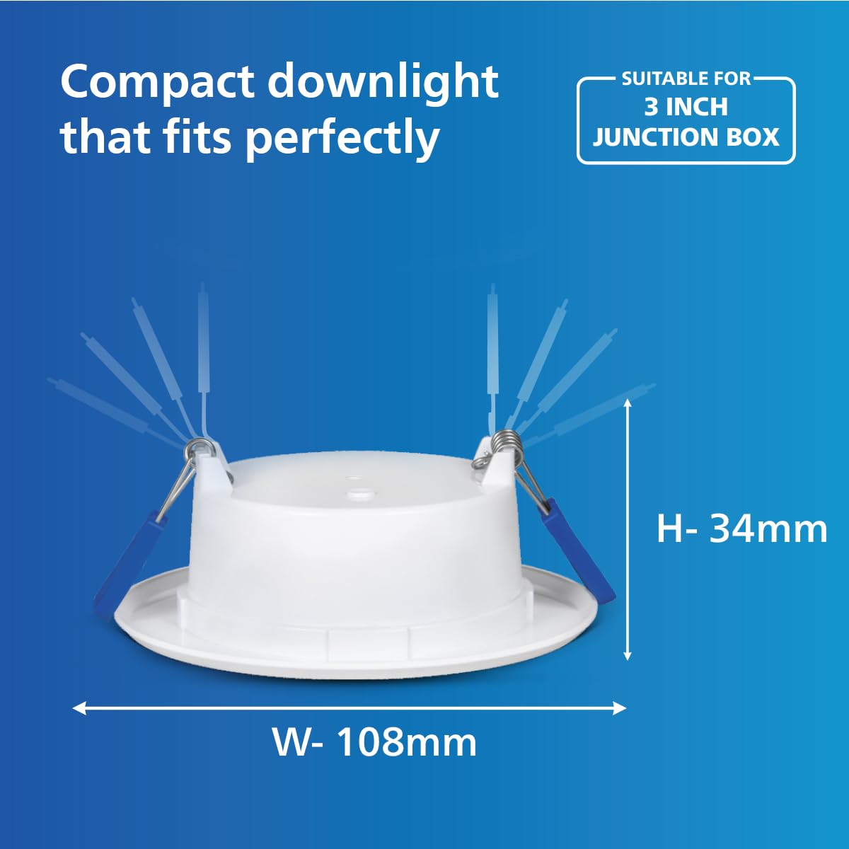 Philips 9W AstraGlow Downlight - Bright LED Light -3
