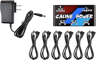Caline CP-02 Mini Guitar Power Supply 6 DC Outputs for 9V Effect Pedal