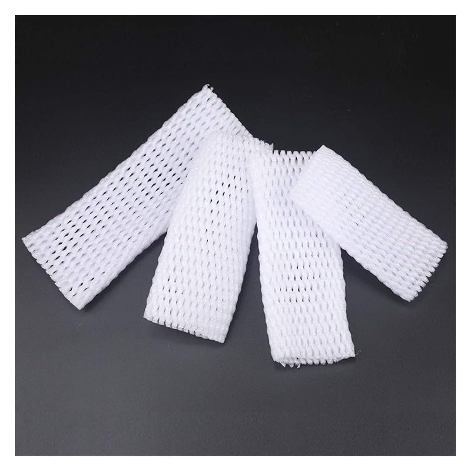 Fundas Protectoras de Malla de Espuma para Fruta, 50 Fundas de Red Espuma for Frutas con Bolsillos, Varios tamaños for Embalaje Transporte(12X7cm)
