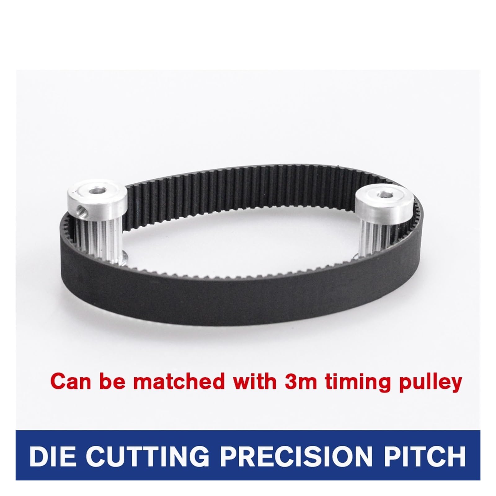 2/5 Stück Zahnriemen 504/510/513/519/522/531/537/540 mm, 6/9/10/15 mm Breite, Gummizahnriemen, geschlossener Synchronriemen, Teilung 3 mm(504mm,5pcs,10mm)