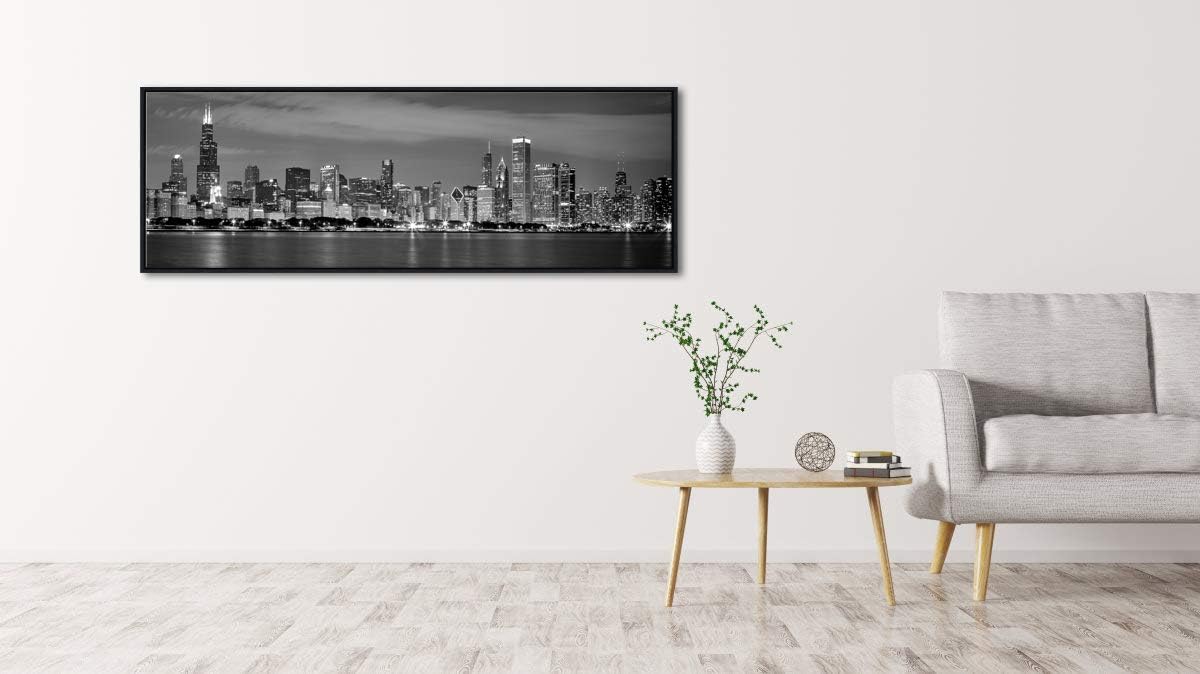 60% оƒƒ Dіѕсоunt Wieco Art Framed Wall Art Chicago City Center Skyline Black and White Wall Decor Canvas Prints Modern Cityscape Wall Decorations for Living Room Pictures for Bedroom Decorations Flаѕh Dеаlѕ - 40% оƒƒ Wieco Art Framed Wall Art Chicago City Center Skyline Black and White Wall Decor Canvas Prints Modern Cityscape Wall Decorations for Living Room Pictures for Bedroom Decorations