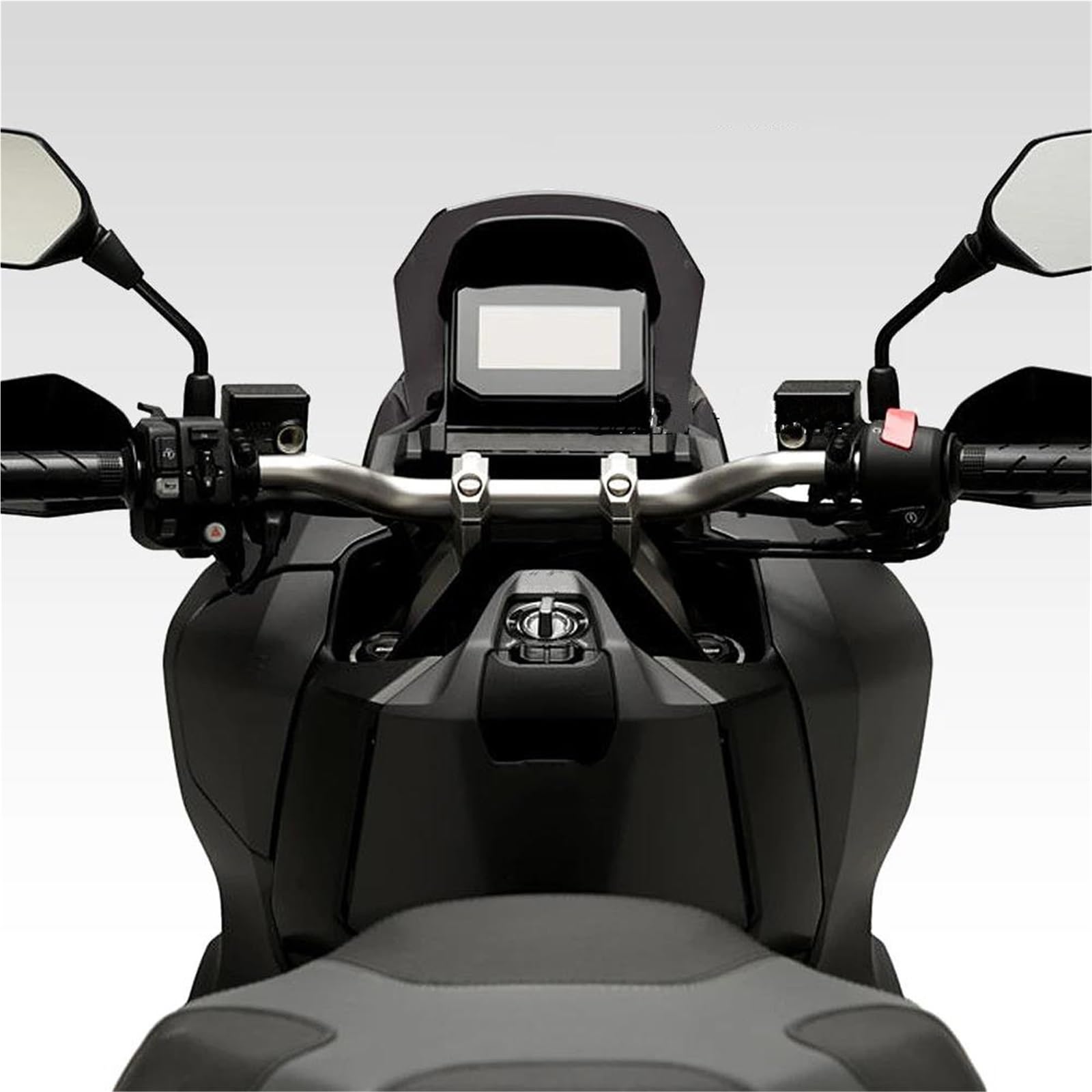 ZYSM Deflettori Antivento Per Parabrezza E Spoiler Per Moto Per ADV350 ADV 350 ADV-350 2022-2025 Parabrezza Visiera Schermo(Nero)