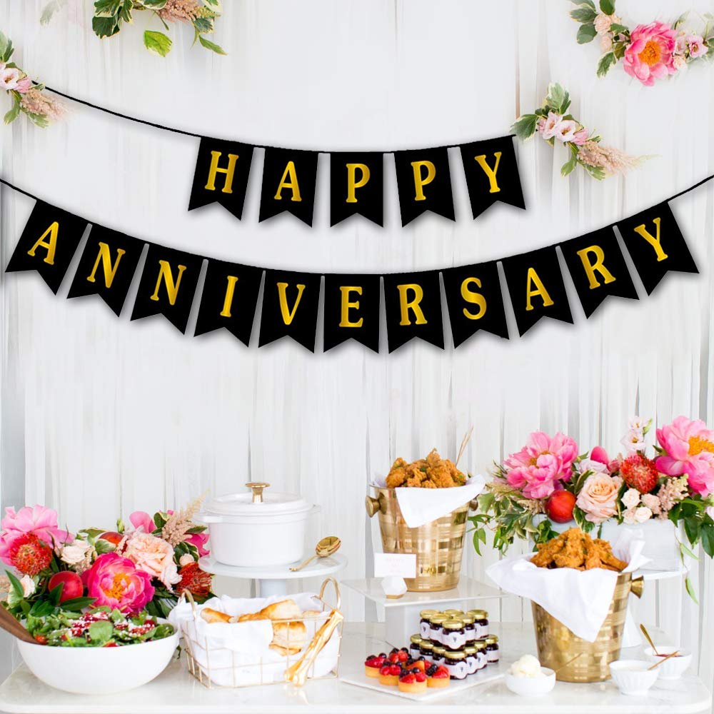 Party Propz Happy Anniversary Banner Anniversary Decoration Items Kit
