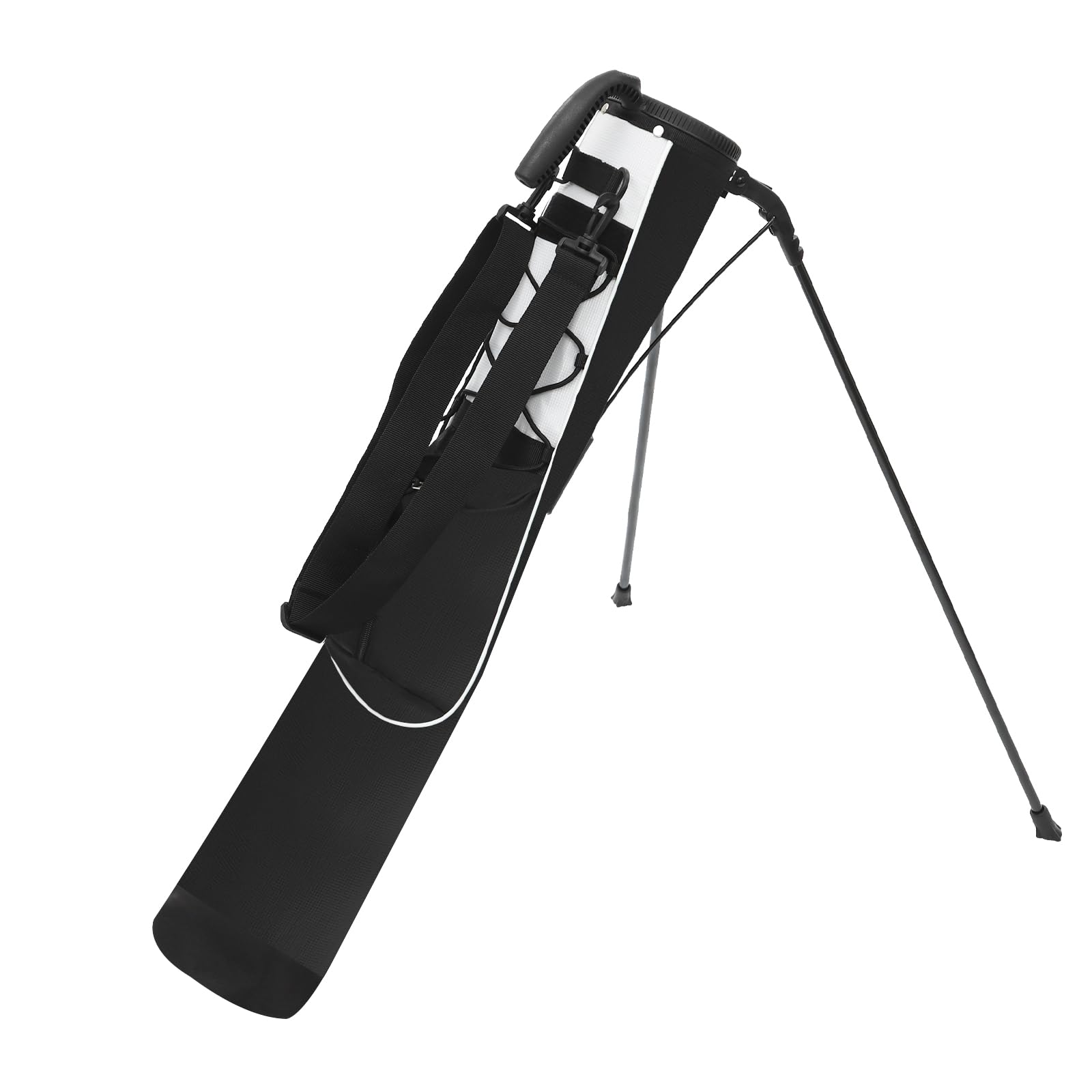 Mermajestic Golf Stand Carry Bag with Strap, Lightweight Portable Golf Bag, Bi-Directional Separator Design, Fits 3-5 Golf Clubs, for The Driving Range, Par 3 and Executive Courses