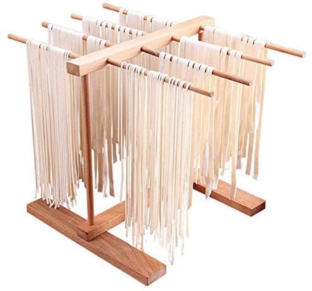 Secadores De Pasta De Fideos De Espagueti Plegables De 8 Filas Estante De Pasta Ajustable para Secar Su Hogar De Pasta Fresca
