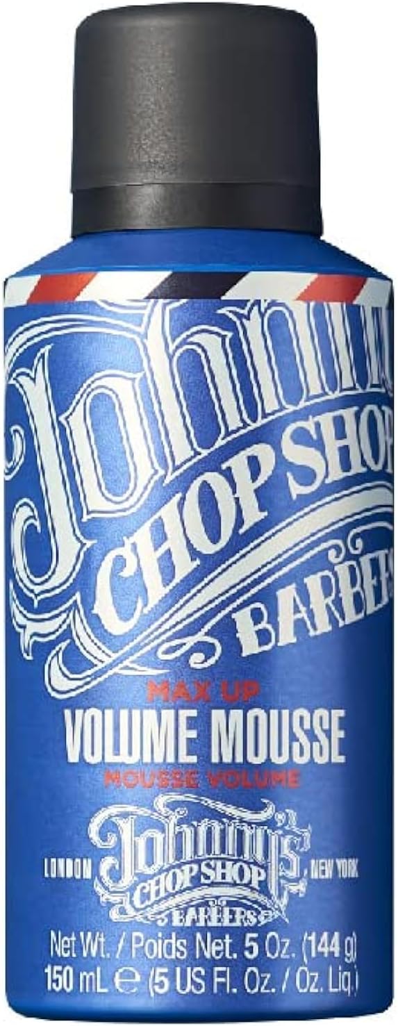 Johnny’s Chop Shop – Max Up Volume Mousse, Firm Hold, All Hair Types (150ml)