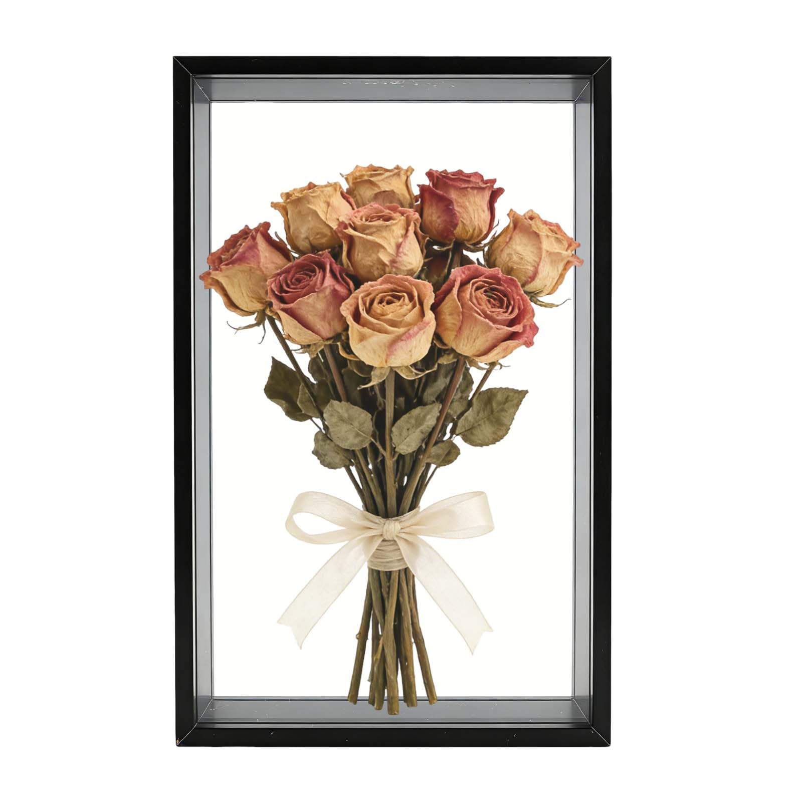 Cadre Photo 3D à Remplir pour Objet, Cadre de Boîte d'Ombre A4, Cadre Photo Profondeur 5cm en Bois, Cadres Vitrine Profond pour Photos Fleurs Souvenirs Médailles (Noir,21x29.7cm)