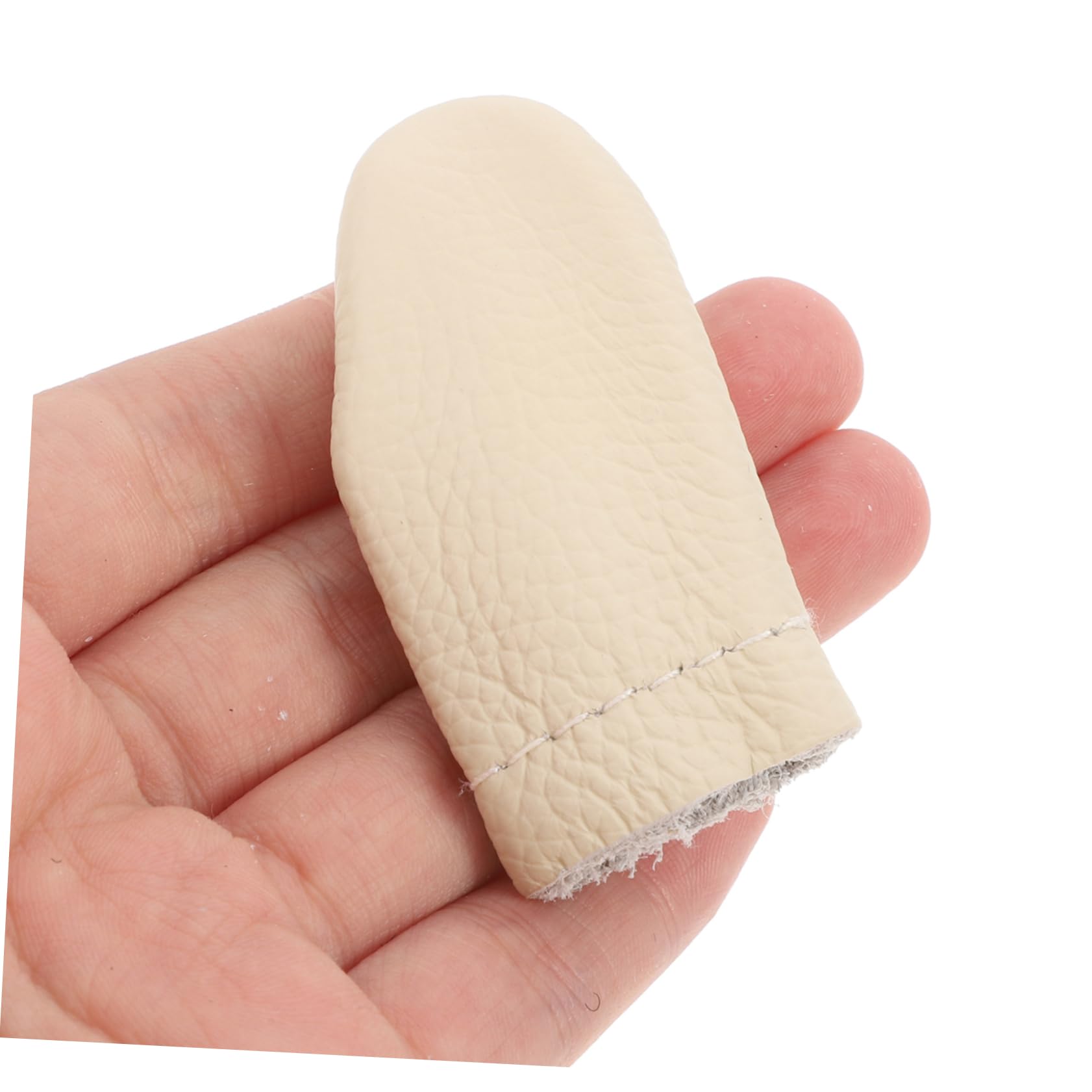 OSALADI 2sets 10 Pairs Pu for Knitting DIY Durable Leather Protectors Random Colors Comfortable Breathable Thimbles for Felting and Crafts Random Color 10pairs*2