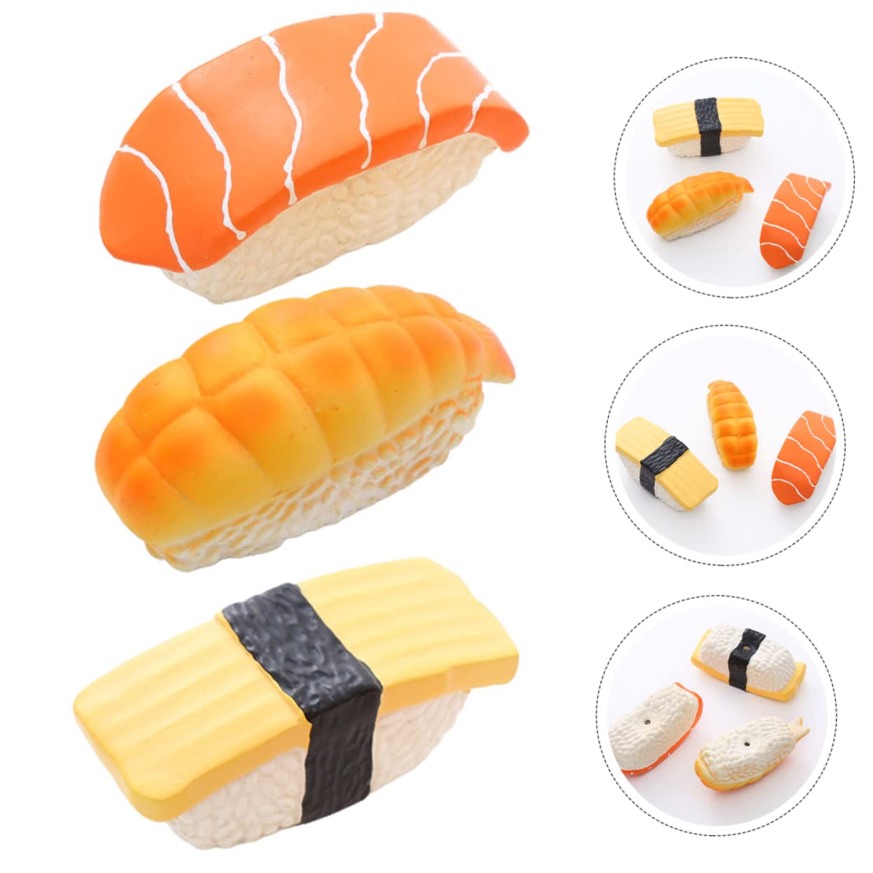 YARNOW 12piezas Juguetes para Forma De Sushi para Cachorros Juguetes Masticables para Limpiar Dientes y Interactivos y Resistentes