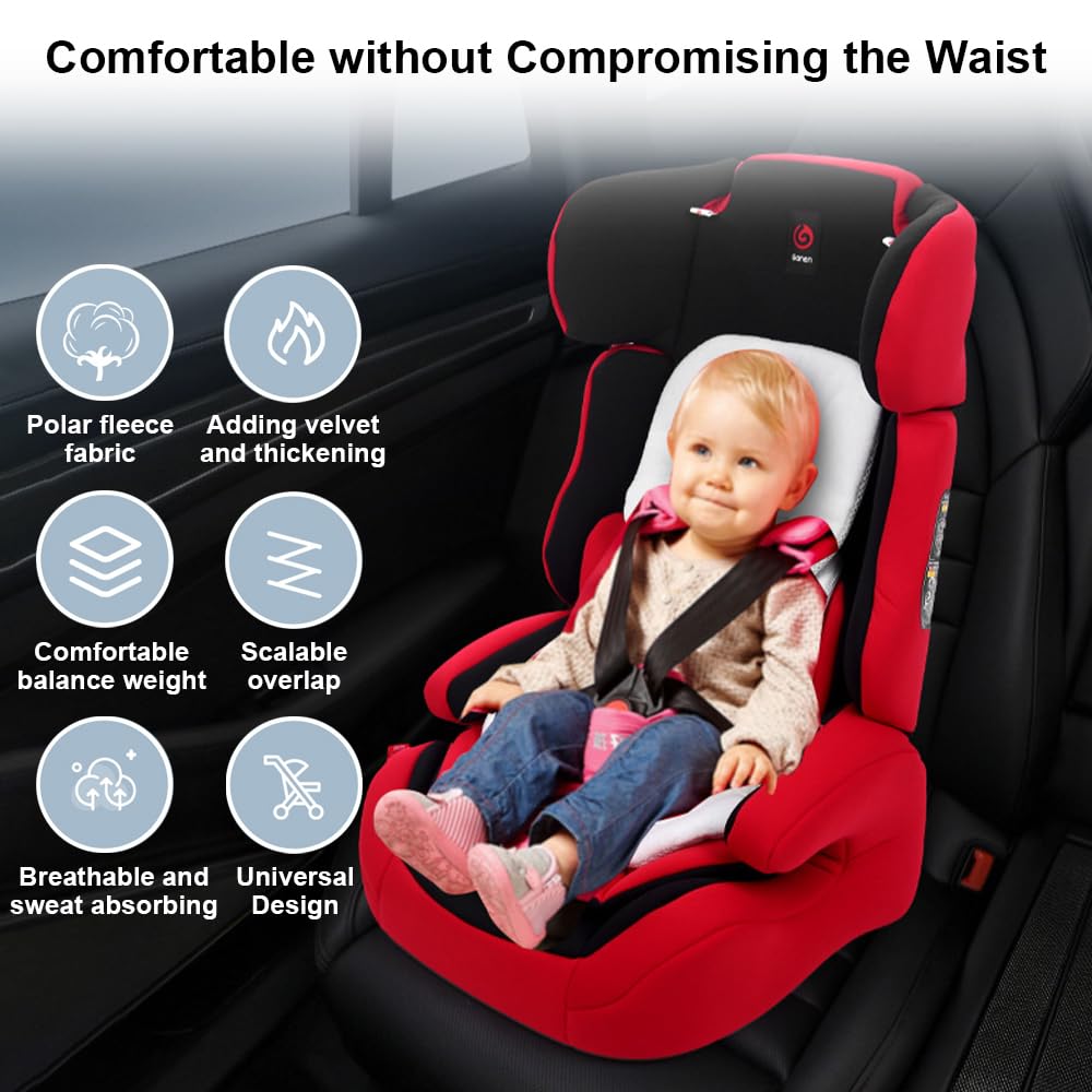 Riduttore Passeggino Universale, Cuscino per Seggiolino Auto, Materassino Passeggino Universale, Traspirante Antisudore, Cuscino Riduttore Passeggino per Passeggino, Seggiolino Auto (Nero)