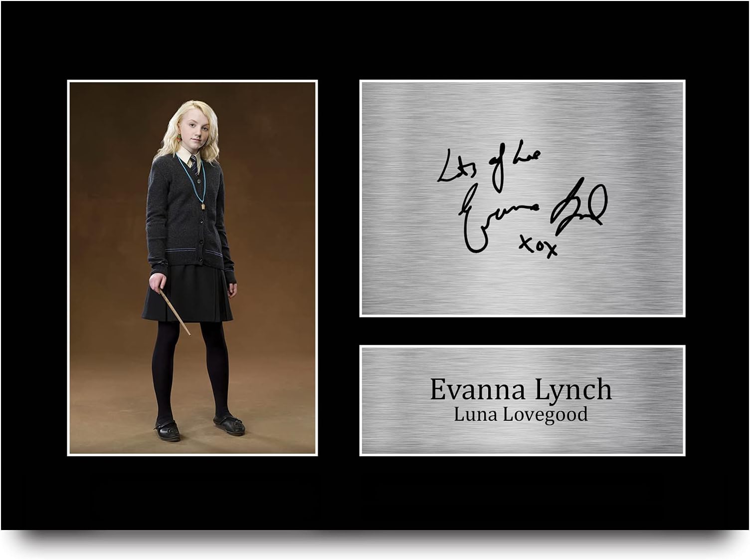 HWC Trading Photo Signée A4 Les Malefoy - Jason Isaacs, Tom Felton, Helen McCrory - Cadeau Harry Potter