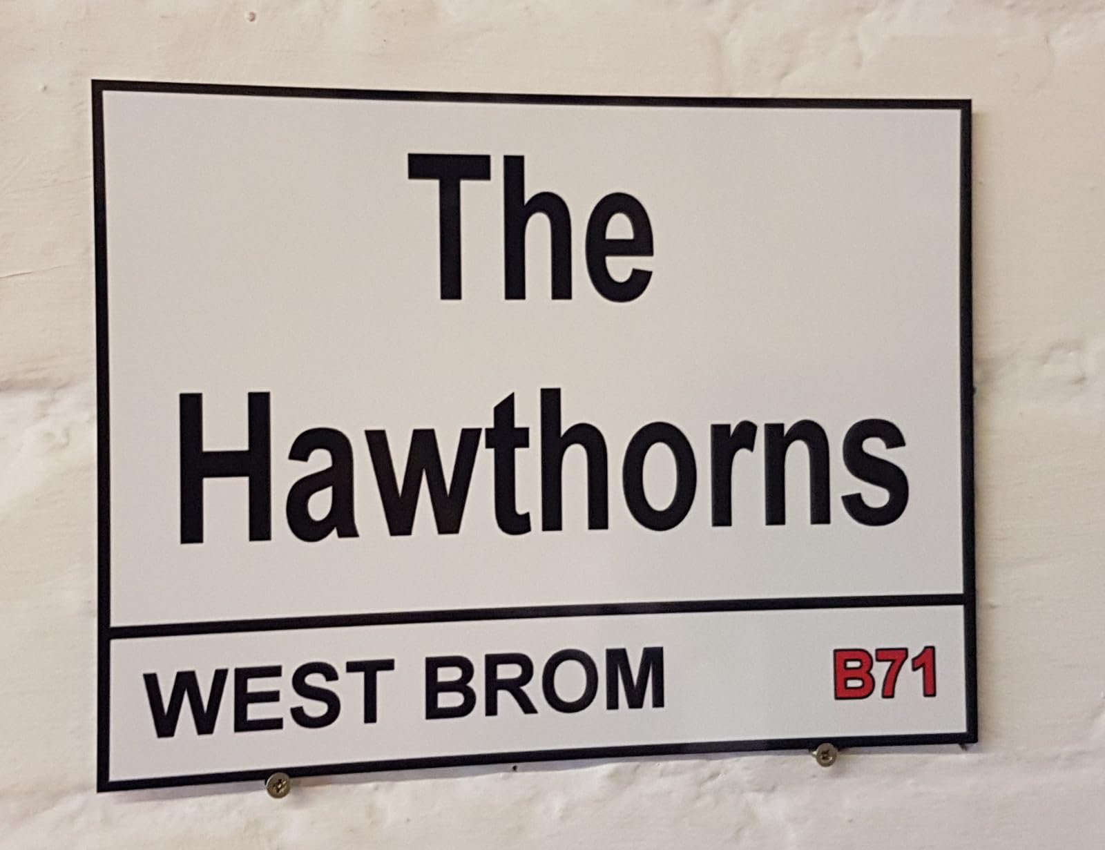 Yelacecca New Metal Street Sign West Bromwich Albion The Hawthorns Street Sign 8X12 Inches