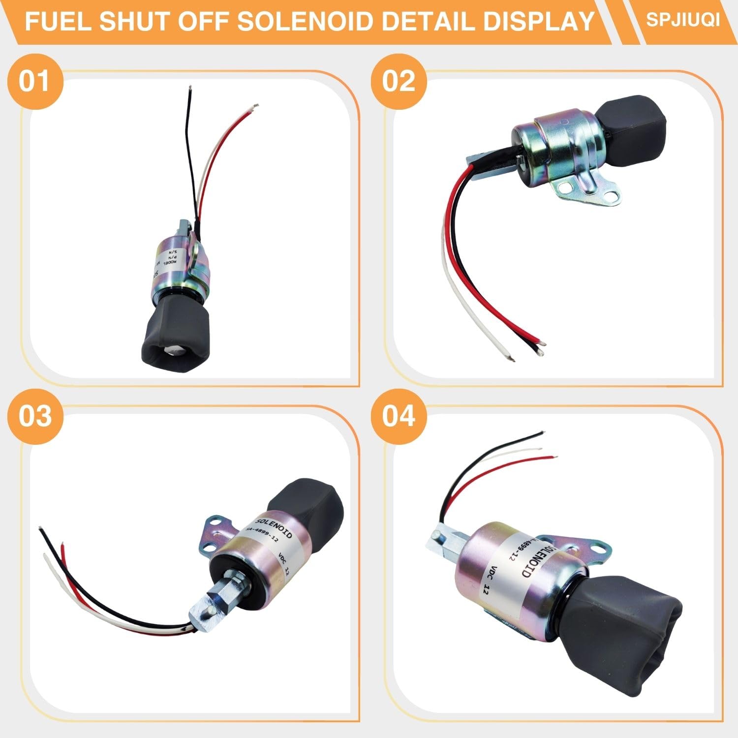 Amazon.com: SPJIUQI 12V Fuel Shut Off Solenoid for Kubota Engine