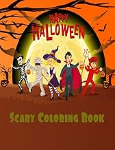 Happy Halloween Scary Coloring Book: 40 Zombie and Skull Face Paint Pattern Pumpkin Stress Relief Design for Adult Kid Activities School Colored Notes ... Monsters Spooky Creatures Haunted Creepy