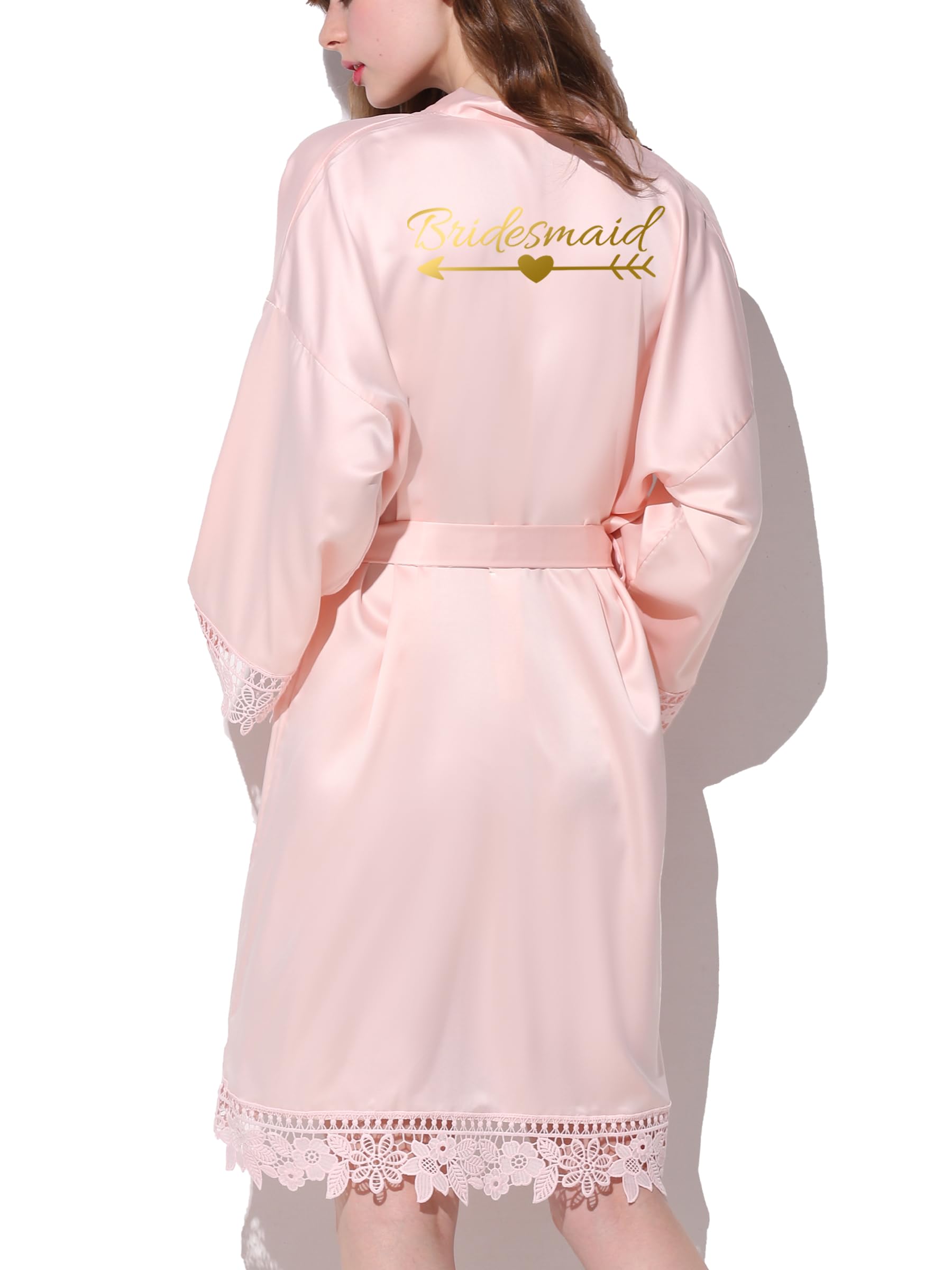 Vestaglie Sposa Damigelle Team Bride Vestaglia In Raso Per Sposa