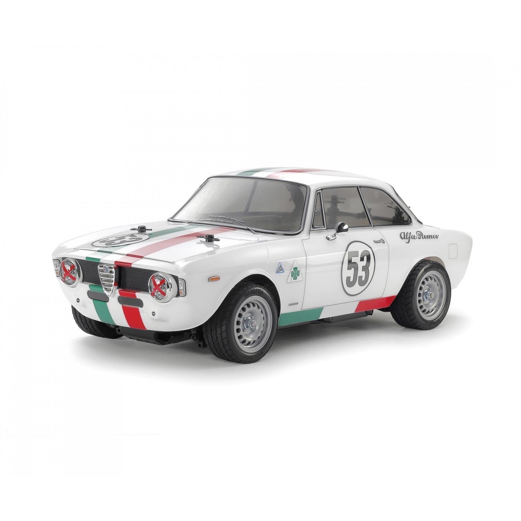 Tamiya 58732 1:10 RC Alfa Rom. Giulia Spr. Club MB-01 - ferngesteuertes Auto, Fahrzeug, Modellbau, Zusammenbauen, Hobby, RC Bausatz, unlackiert