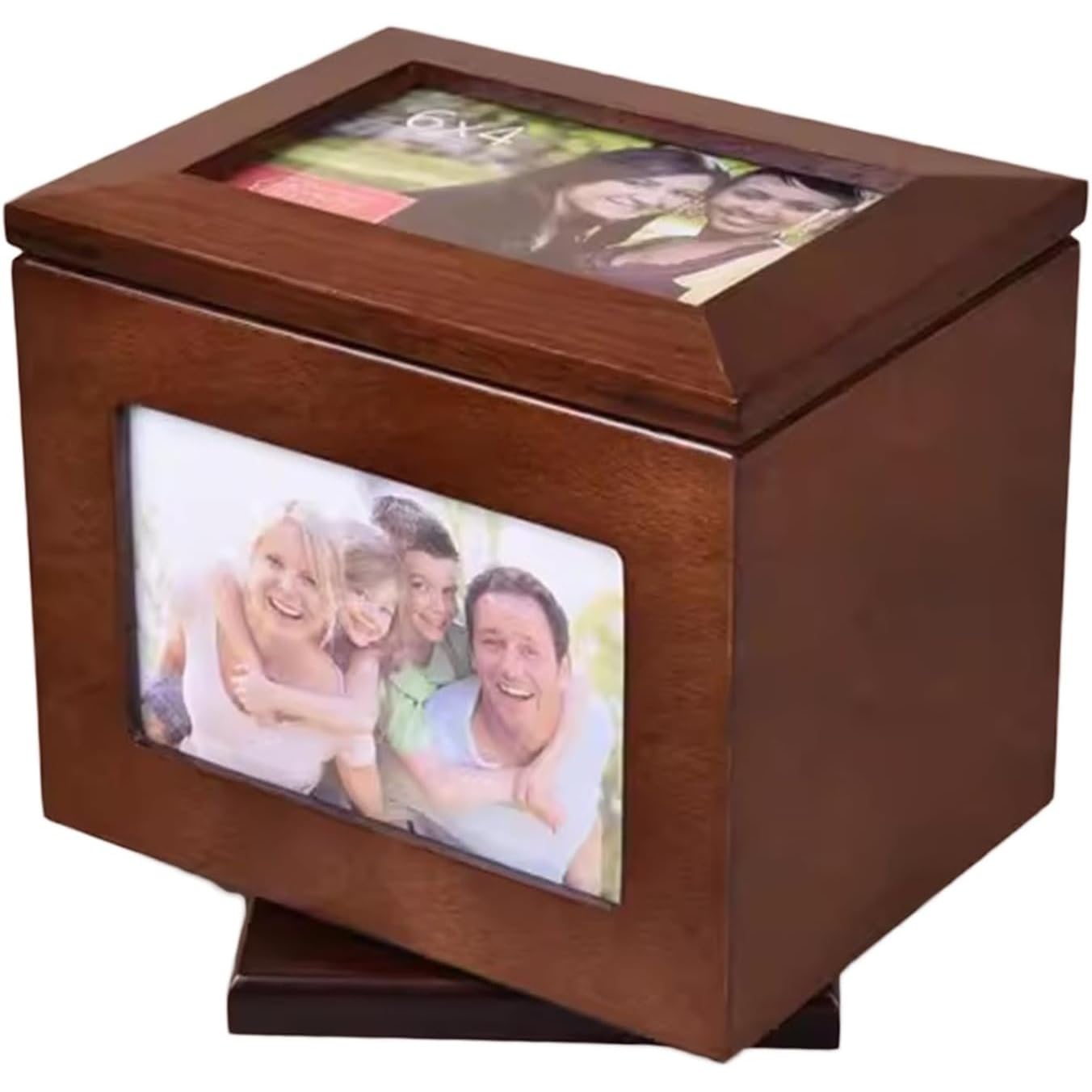 Caja de madera para álbumes de fotos regalo de aniversario portafotos con 5 álbumes