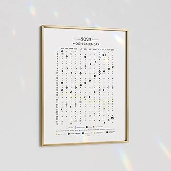 Amazon.co.jp: CENRF 月齢カレンダー、月の満ち欠けカレンダー