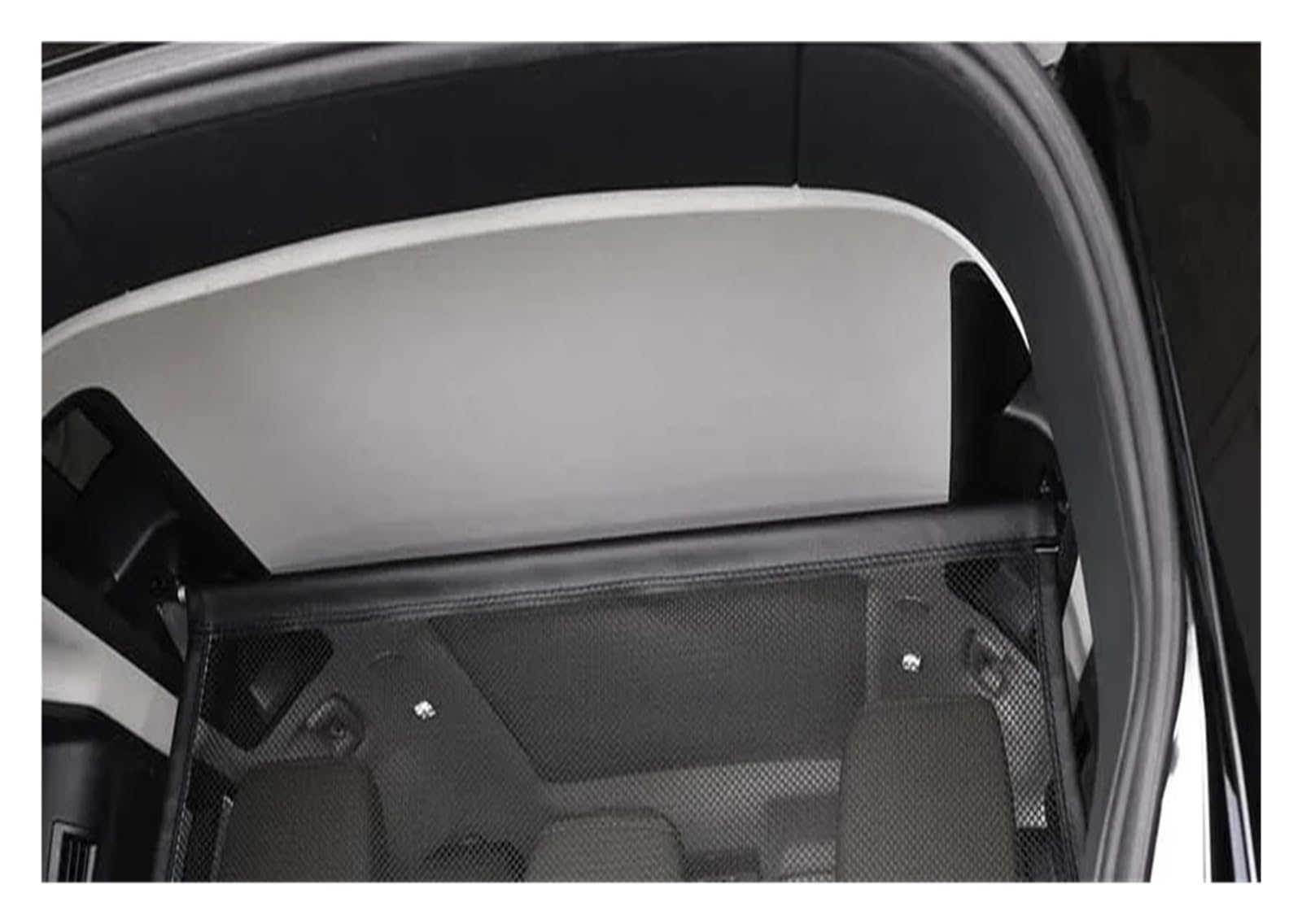 Compatibile con LR Defender 110 2020-2024 Isolamento for auto Pet Barriera Mesh Protezione bagagli posteriori Rete Meshunk