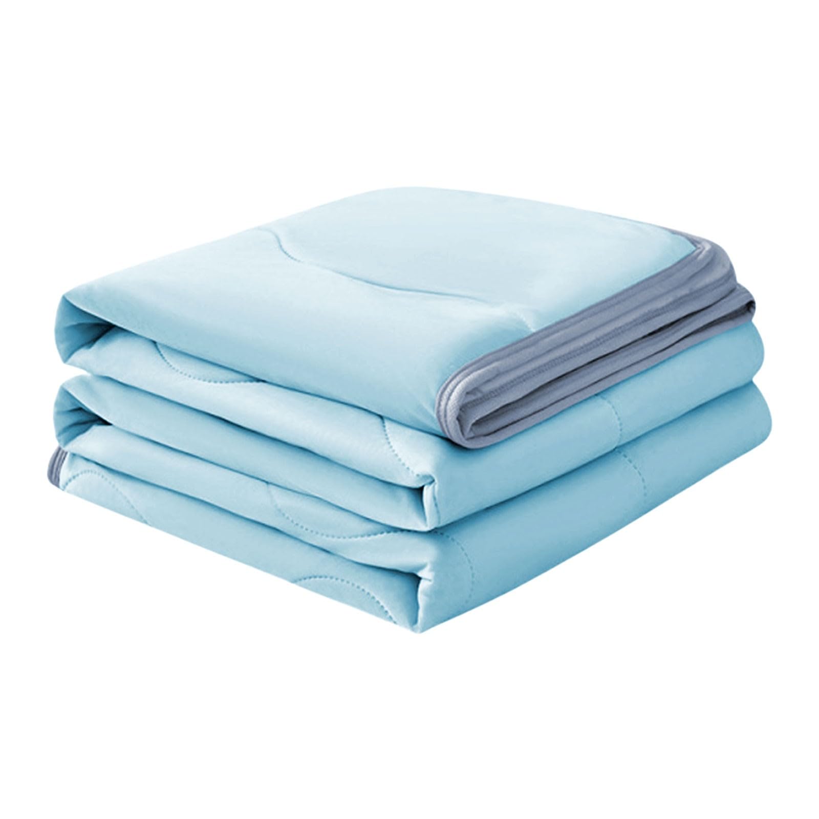 Summer Cooling Blanket for Night Sweats UK, Ice Cooling Blankets King Size Double Bed Adult Single Skin Friendly Plain Print Bed Blanket Cooler Quilt for Hot Sleepers Sweats All-Season Lightweight โ image 1
