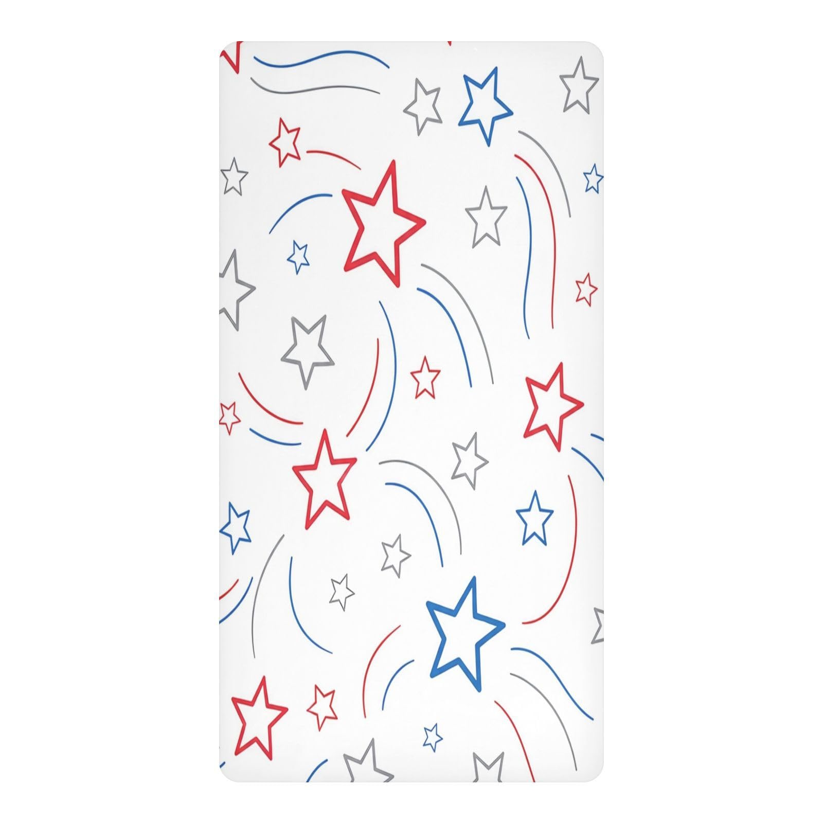 BOESI Star Doodle Waterproof Crib Sheet,Fitted Mattress Protector
