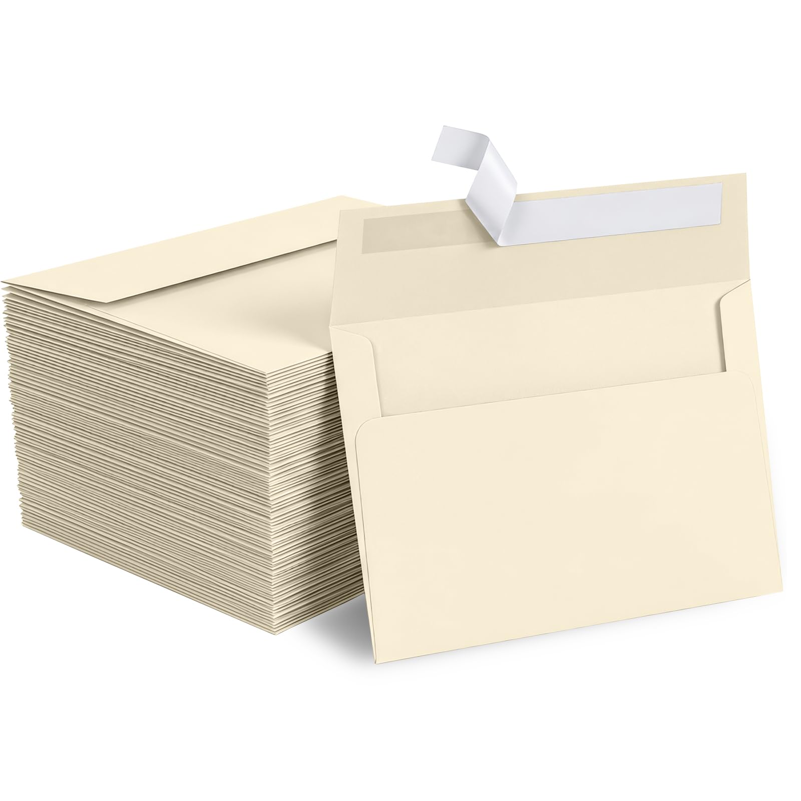 1000 PCS A4 Cream Invitation Envelopes, 4.25 x 6.25 Inches, Goefun 120 GSM Printable Greeting Card Envelopes for 4x6 Cards, Weddings, Invitations, Graduation, Birthday,