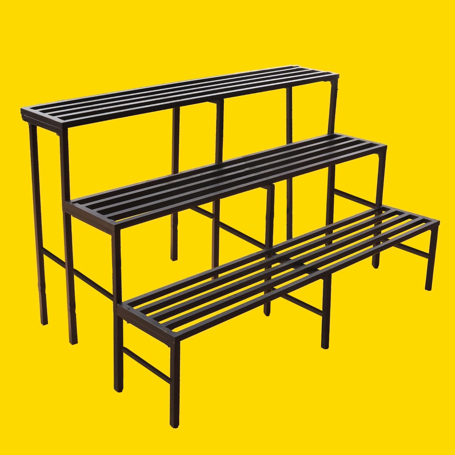 IRON LANDS OAK 37 inch 3-STEP 3 FEET Spectacular Heavy Duty Metal Stand | Plant Stands Display Rack for Indoor & Outdoor Perfect for Your Home Balcony and Garden Decor (B0D669P4Q5) Amazon Price History, Amazon Price Tracker