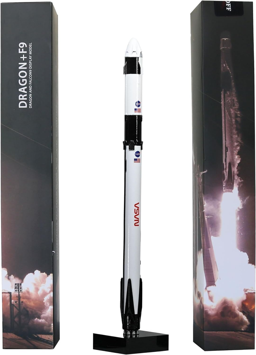 Amazon.com: AYGITAL Space X Falcon 9 + Dragon 1/233 Diecast Rocket