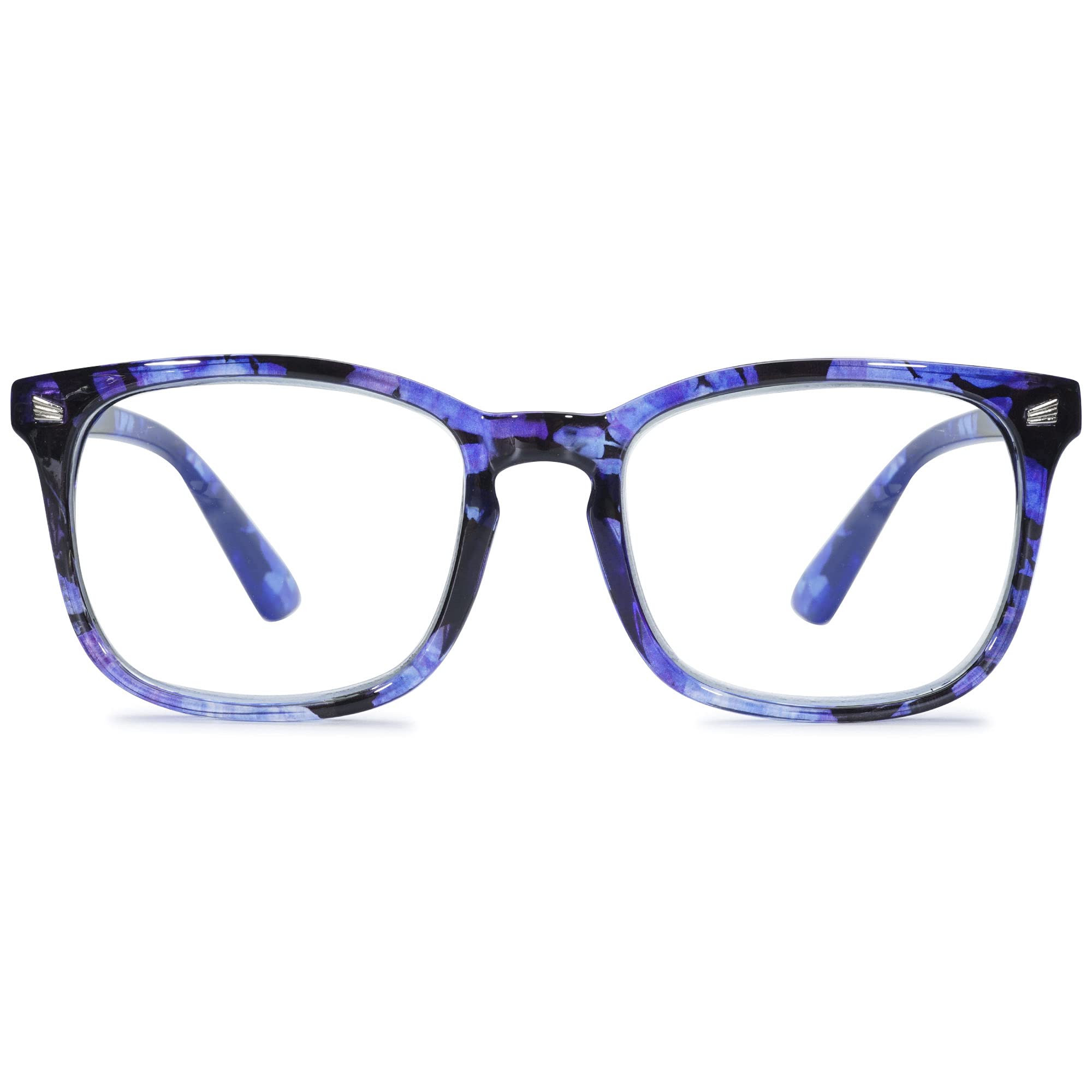 MAGIMODAC Blue Light Blocking Glasses Reading Glasses Lightweight Frame Eyeglasses 1.0 1.25 1.5 1.75 2.0 2.25 2.5 2.75 3.0 3.5 4.0 Unisex for Women and Men and Aged (Blue