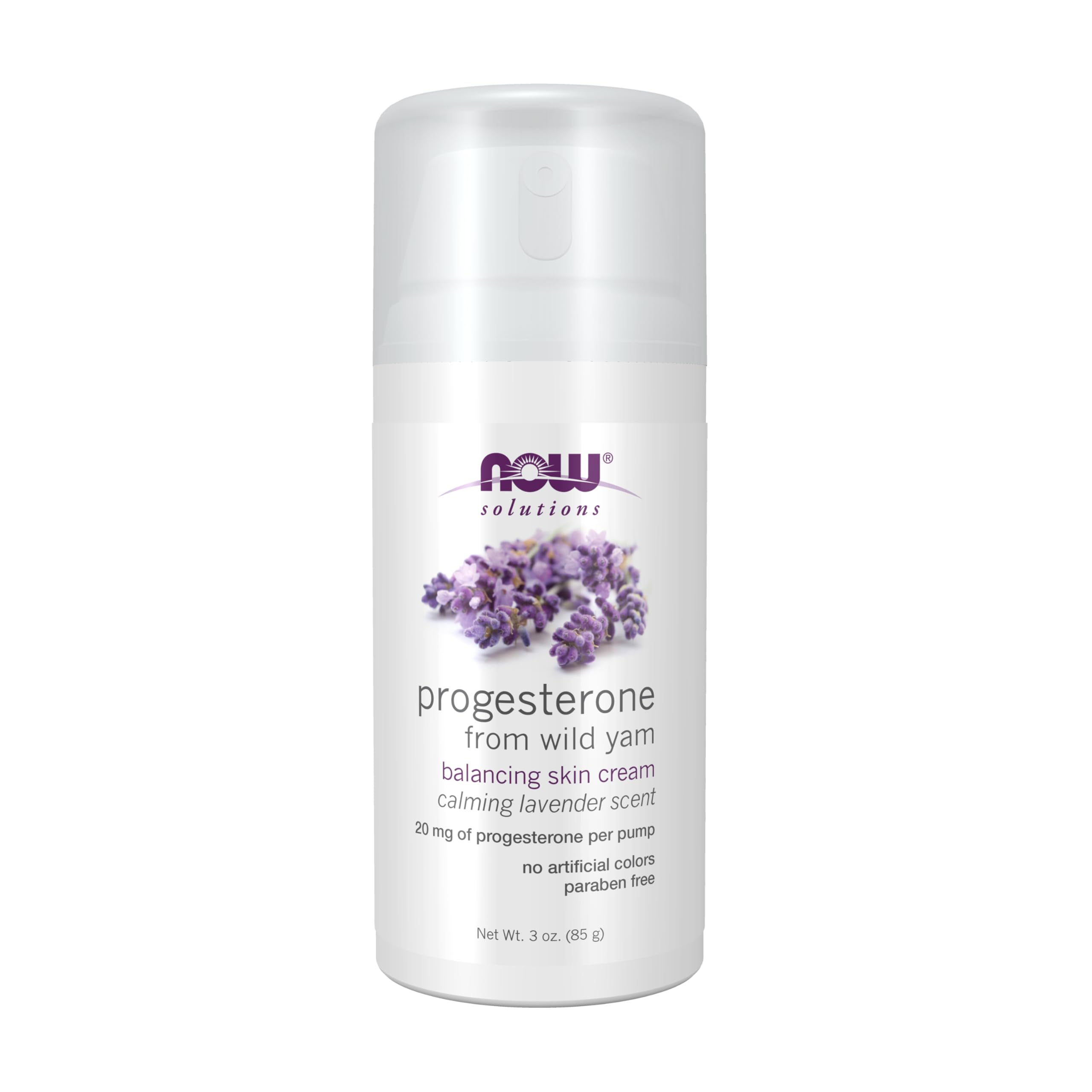 Natural Progesterone, Liposomal Skin Cream, Calming Lavender, 3 oz (85 g)