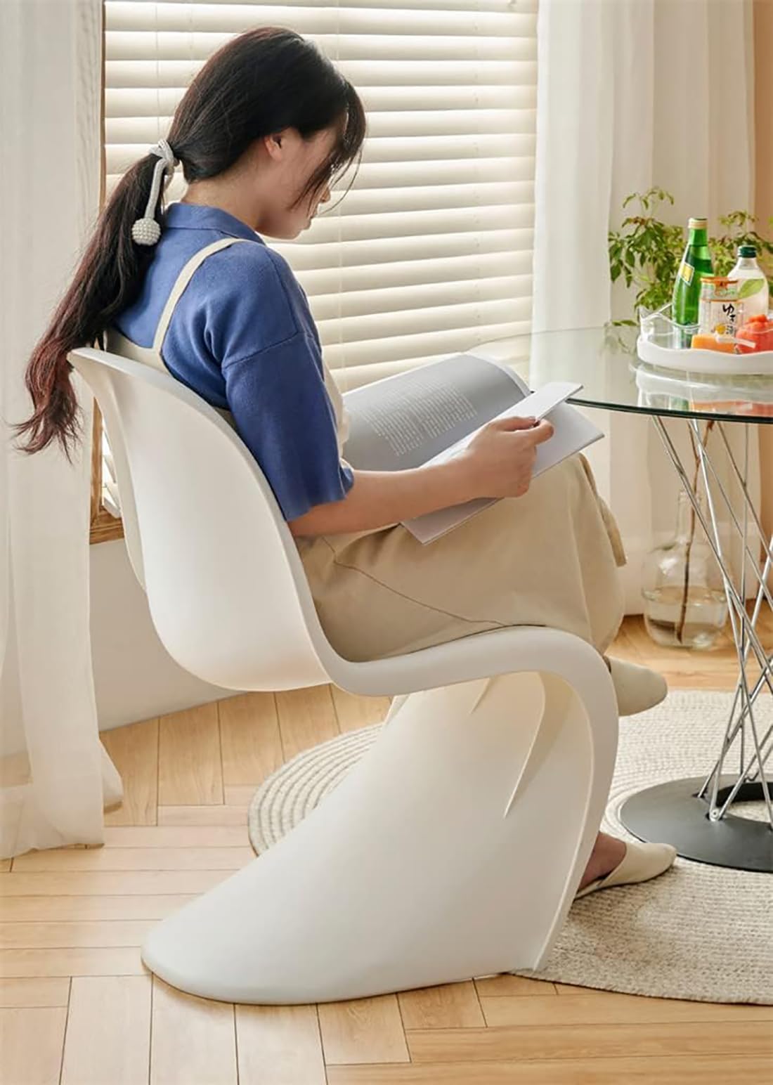 パントンチェア　白　ホワイト　４脚セット　バラ売り要相談 パントン チェア ホワイト(ホワイト)：ホーム