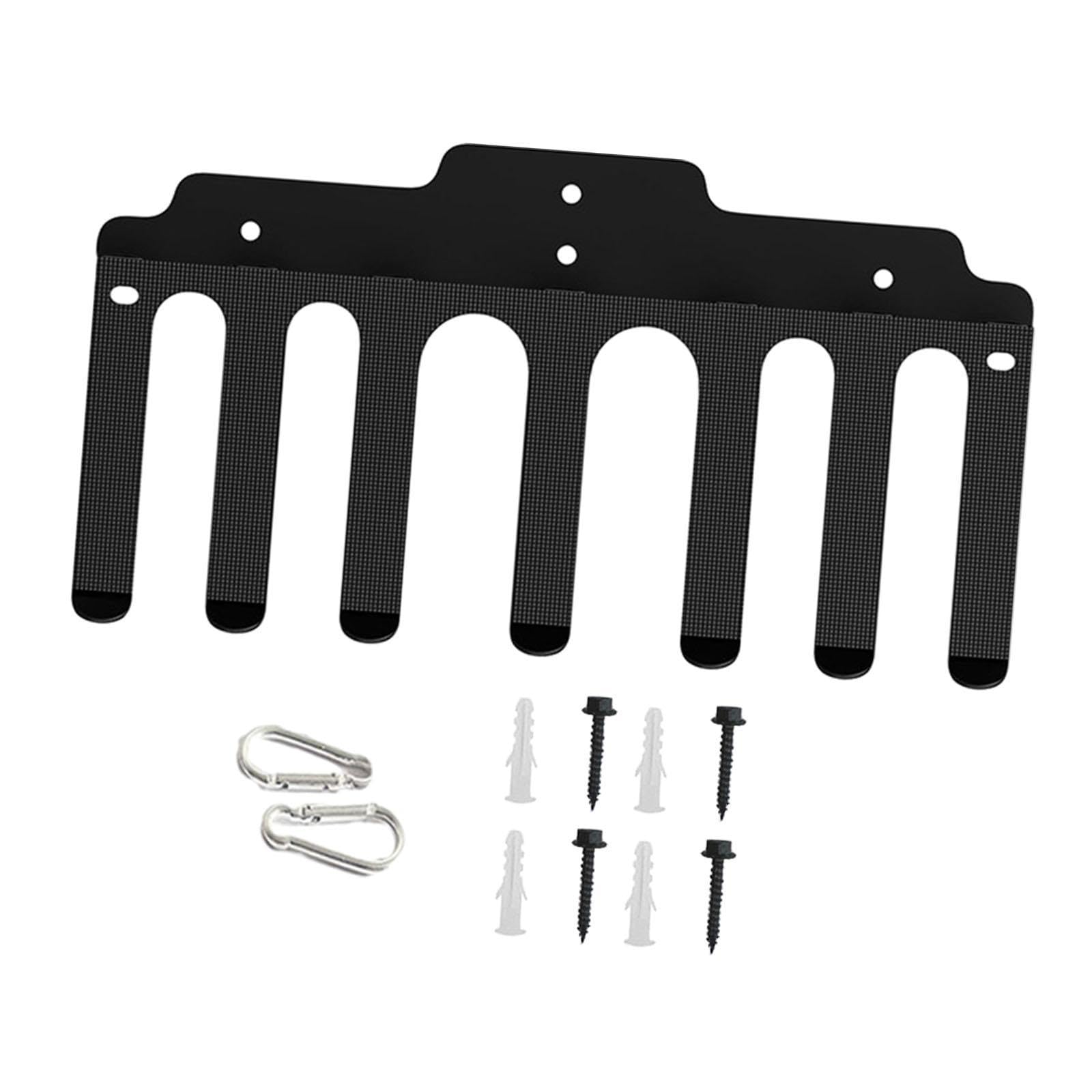 CALANDIS™ Barbell Rack Wall Mount Barbell Mount Rack Sturdy Weight Bar Holder for Home 7 Hooks | Barbells & Attachments | Strength Training | Fitness Running & Yoga-image-37