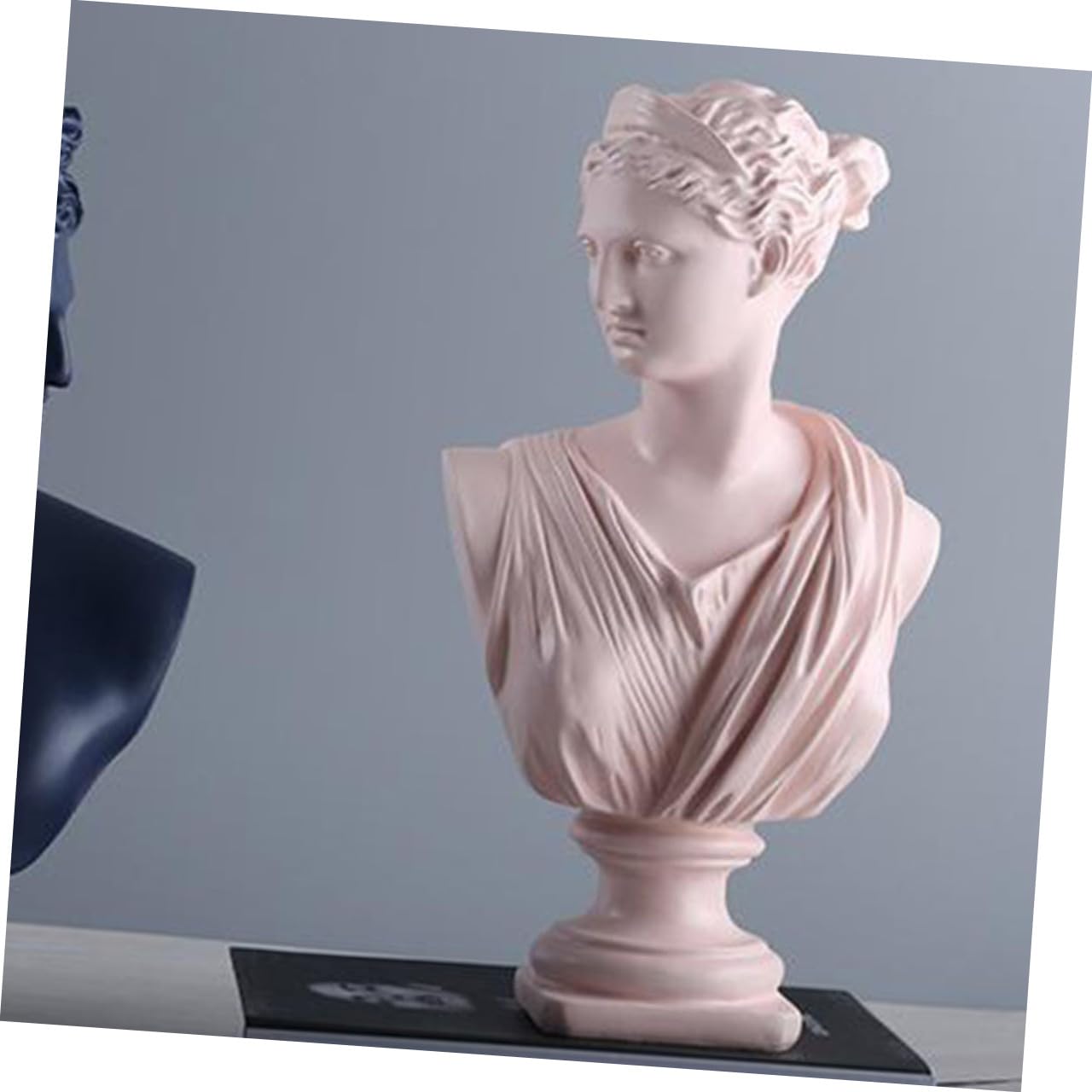 Zerodeko Scultura Busto Classica in Resina, Decorazione da Tavolo Fatta a Mano per Casa e Ufficio, Ornamento Statuetta per Interni e Regalo Inaugurazione