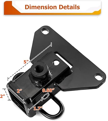 Miniatura 2 de WeiSen Receptor de enganche de remolque trasero de 2 pulgadas clase 3 compatible con Jeep Gladiator JT 2020-2025