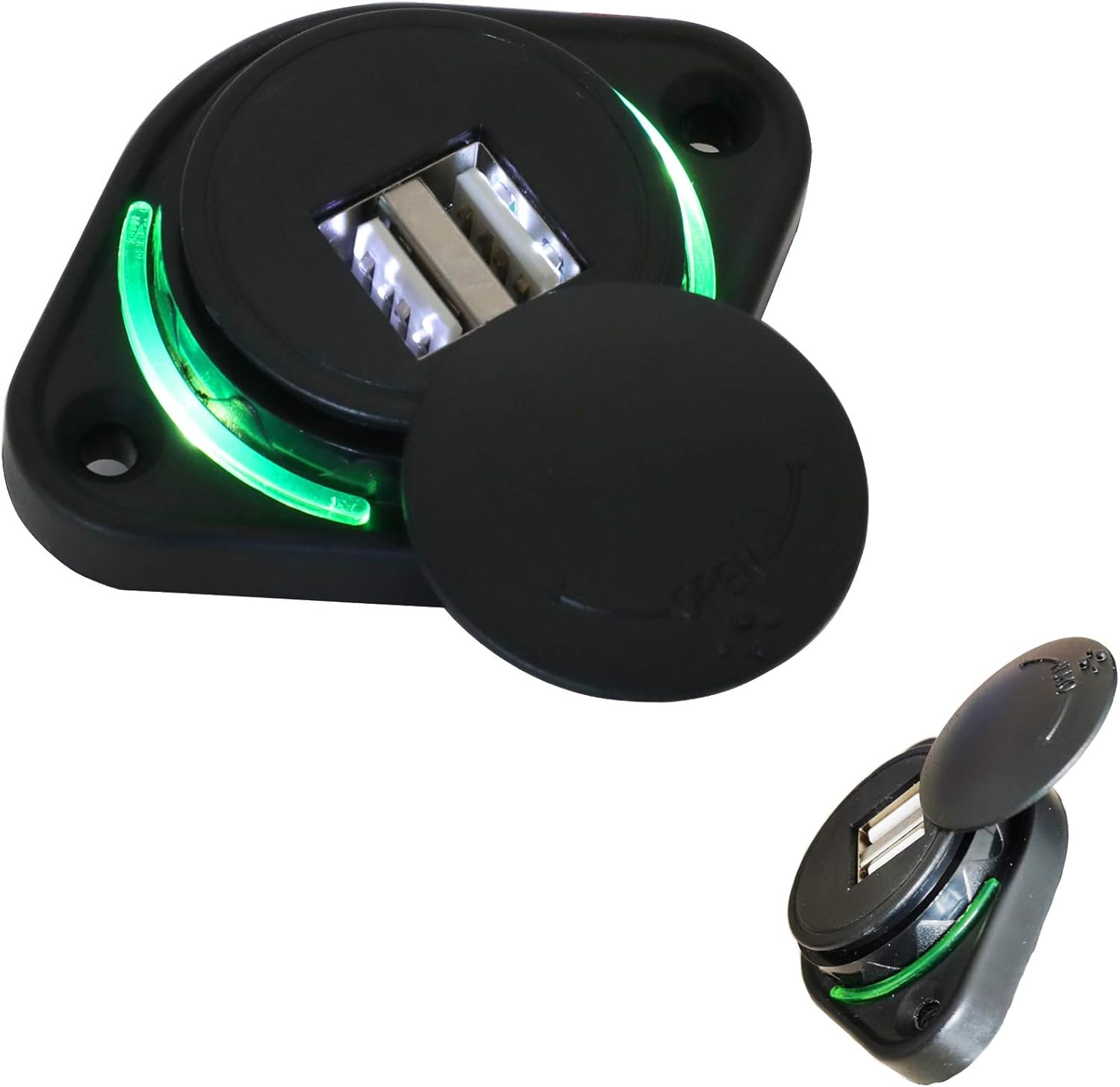 Maichis 12V RV USB Charger, 5V 2.4A Fast Charger Dual USB Outlet, Wall