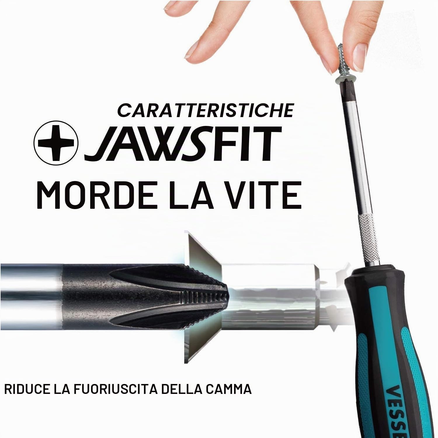 VESSEL Cacciavite MEGADORA, set da 6PZ